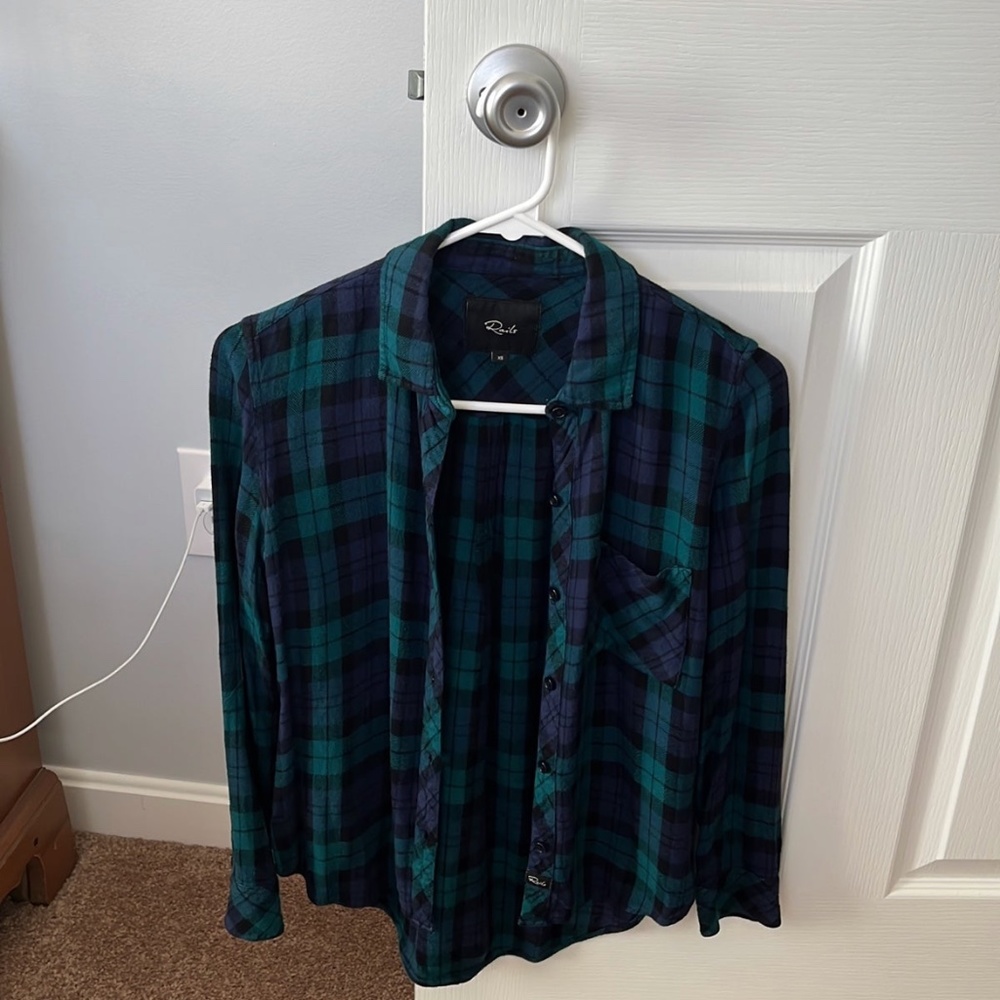 Rails flannel “hunter” top
